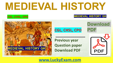 SSC Previous Year Paper Medieval History PDF Download